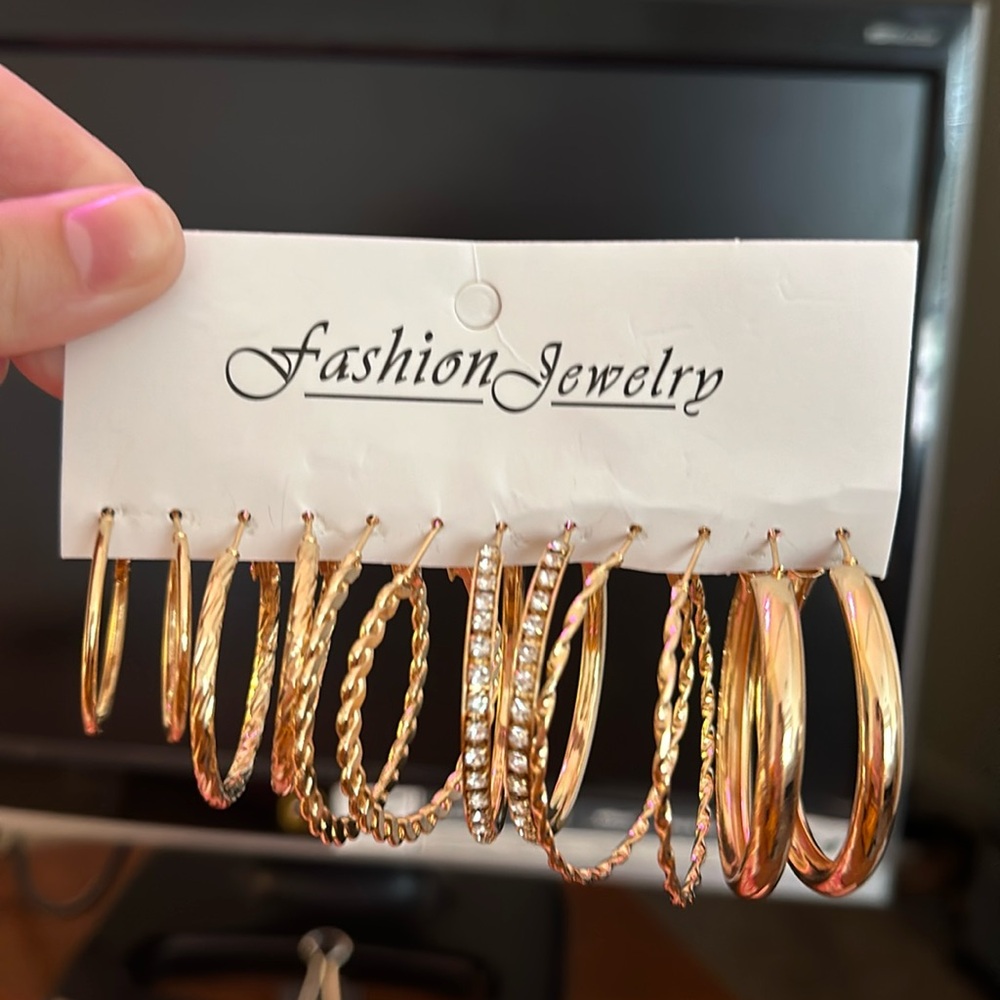 Women's Gold Hoop Bundle